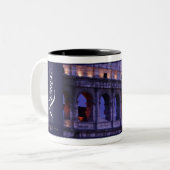 Das römische Colosseum Zweifarbige Tasse (Vorderseite Links)