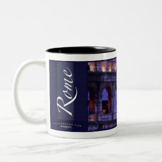 Das römische Colosseum Zweifarbige Tasse