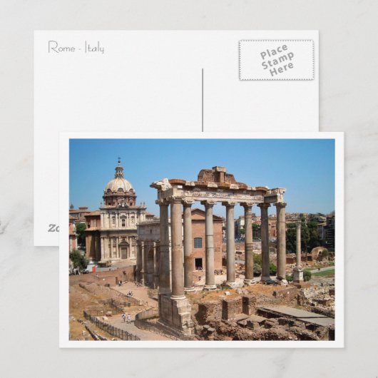 Das römische Forum Postkarte (Vorne/Hinten)