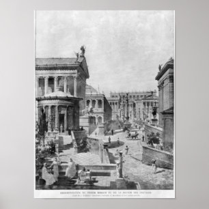 Das römische Forum von Antiquity, 1914 Poster