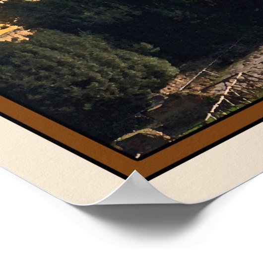 Das römische Kolosseum des Forums Poster (Ecke)