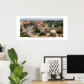Das römische Kolosseum Panorama Poster (Heimbüro)