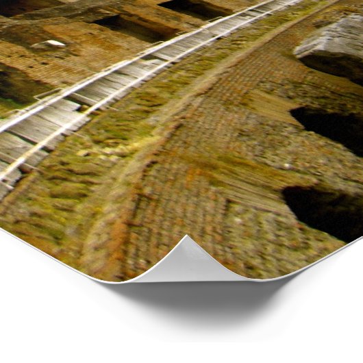 Das römische Kolosseum Poster (Ecke)