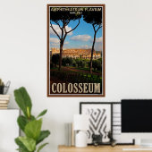 Das römische Kolosseum Poster (Heimbüro)