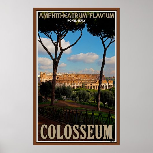 Das römische Kolosseum Poster (Vorne)