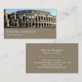 Das römische Kolosseum, Rom, Agent Visitenkarte (Vorne/Hinten)