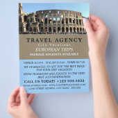 Das römische Kolosseum, Rom, Reiseagentur Advert Flyer (Hand)