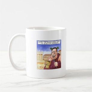 Das Römische Reich beginnt mit dem Abgleiten in di Kaffeetasse