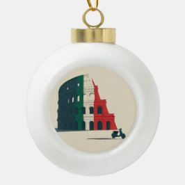 Das "Römische Weihnachten" Sammler-Metall-Ornament Keramik Kugel-Ornament
