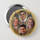 Das Romney Ryan Team Button (Vorne & Hinten)