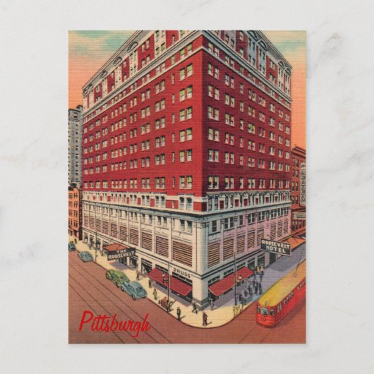 Das Roosevelt Hotel Vintage Postkarte (Vorderseite)