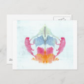 Das Rorschach-Prüffarben-Block-Plate-8-Tier Postkarte (Vorne/Hinten)