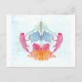 Das Rorschach-Prüffarben-Block-Plate-8-Tier Postkarte (Vorderseite)