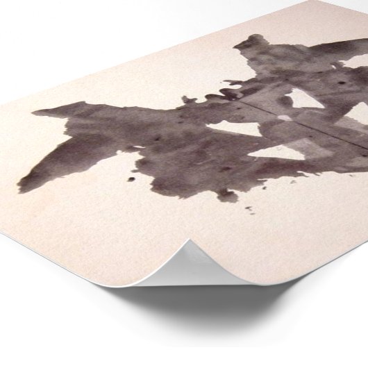 Das Rorschach-Prüfklotz 1 Poster (Ecke)