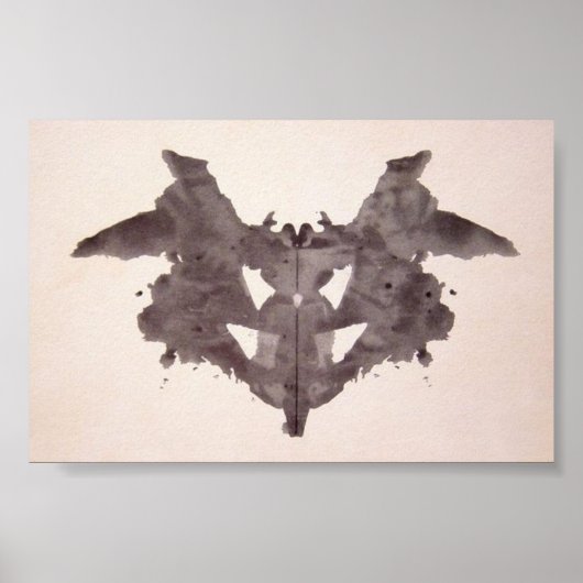 Das Rorschach-Prüfklotz 1 Poster (Vorne)