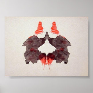 Das Rorschach-Prüfklotz-Plakat 2 Poster