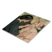 Das rosa Bonnet von Jessie Willcox Smith Fliese (Seite)