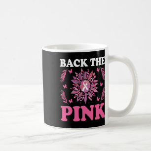 Das rosa Brustkrebs-Bewusstsein für Sonnenblumen Kaffeetasse