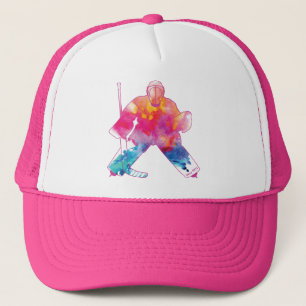 Das Rosa der Frauen bringt Hockey Goalie-Wasserfar Truckerkappe