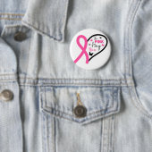 Das Rosa ist für das Brustkrebsbewusstsein meiner Button (Beispiel)