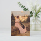Das rosa Kleid | Fré dé Bazille Postkarte (Stehend Vorderseite)