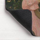 Das rosa Kleid oder Ansicht von Castelnau-Le-Lez Mousepad (Ecke)