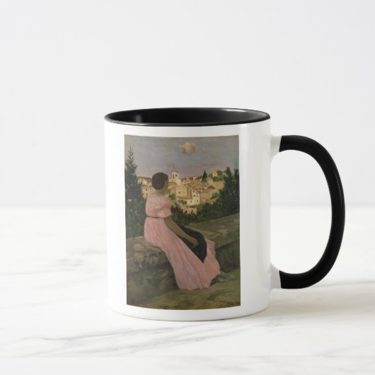Das rosa Kleid oder Ansicht von Castelnau-Le-Lez Tasse (Rechts)