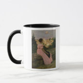 Das rosa Kleid oder Ansicht von Castelnau-Le-Lez Tasse (Links)