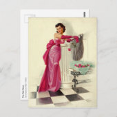 Das rosa Kleid Postkarte (Vorne/Hinten)