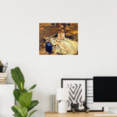 Das rosa Kleid von John Singer Sargent Poster (Heimbüro)