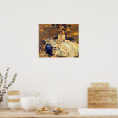 Das rosa Kleid von John Singer Sargent Poster (Küche)