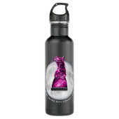 Das rosa Meer | 'Sommer' & 'Camp' | Edelstahlflasche (Vorderseite)