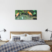 Das rosa Pair Leinwanddruck (Insitu (Schlafzimmer))