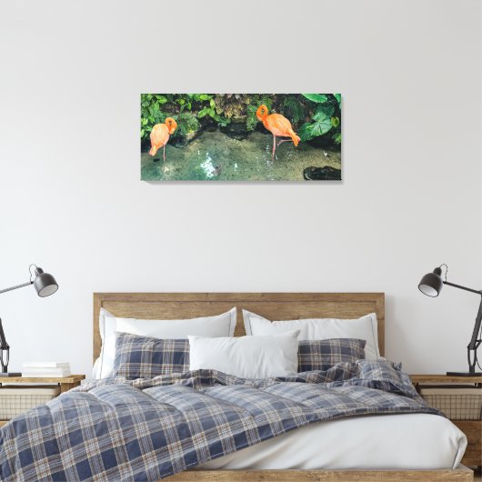 Das rosa Pair Leinwanddruck (Insitu (Schlafzimmer))