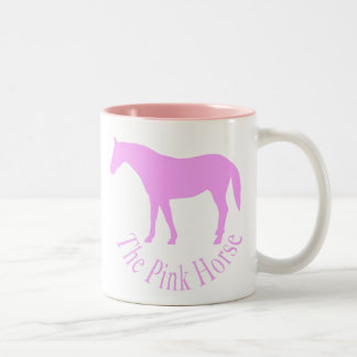 Das rosa Pferd Zweifarbige Tasse
