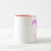Das rosa Pferd Zweifarbige Tasse (Mittel)