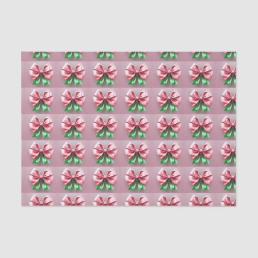 Das rosa und grüne Tissue Seidenpapier (Vorderseite)