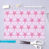 Das rosafarbene Weißfischteppich Seidenpapier (Handwerk)