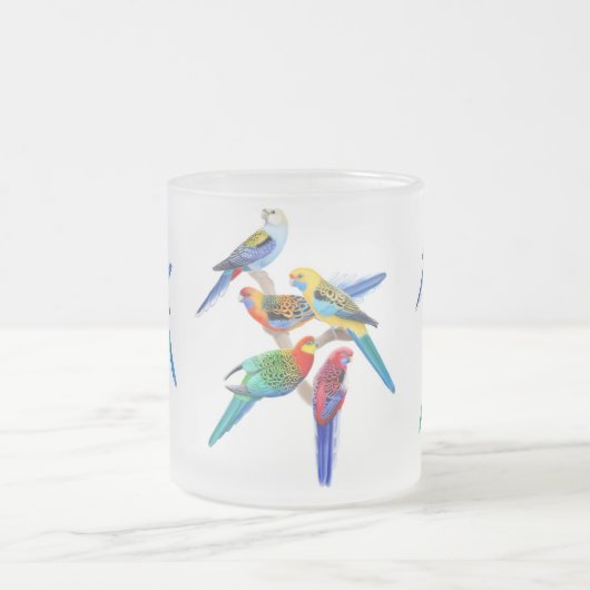 Das Rosella plappert mattierte Tasse nach (Mittel)