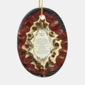 Das Rosenkranz und das Gebet zur Heilung Keramik Ornament (Hinten)