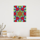 Das Rosey Kinetic Collage Kaleidoscope Poster (Küche)