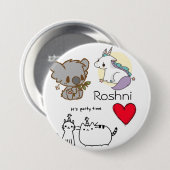 Das Roshni gelegentlich Button (Vorne & Hinten)