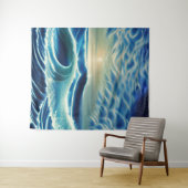 Das Rot des Blauen Meeres Wandteppich (Beispiel (Horizontal))