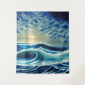 Das Rot des Blauen Meeres Wandteppich (Vorderseite)