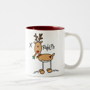 Das Rot roch Reigndeer Tasse