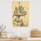 Das Rotationshaus Poster (Küche)