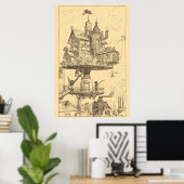 Das Rotationshaus Poster (Heimbüro)