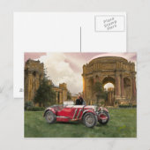 Das rote Auto Postkarte (Vorne/Hinten)