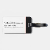 Das rote Bar-Profil von Batman Gepäckanhänger (Rückseite horizontal)