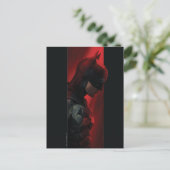 Das rote Bar-Profil von Batman Postkarte (Stehend Vorderseite)